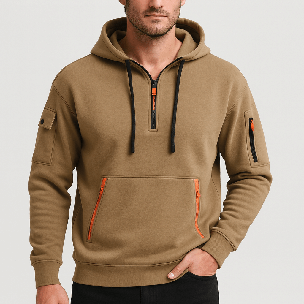Solvsvanen | Confortable sweat à capuche demi-zip