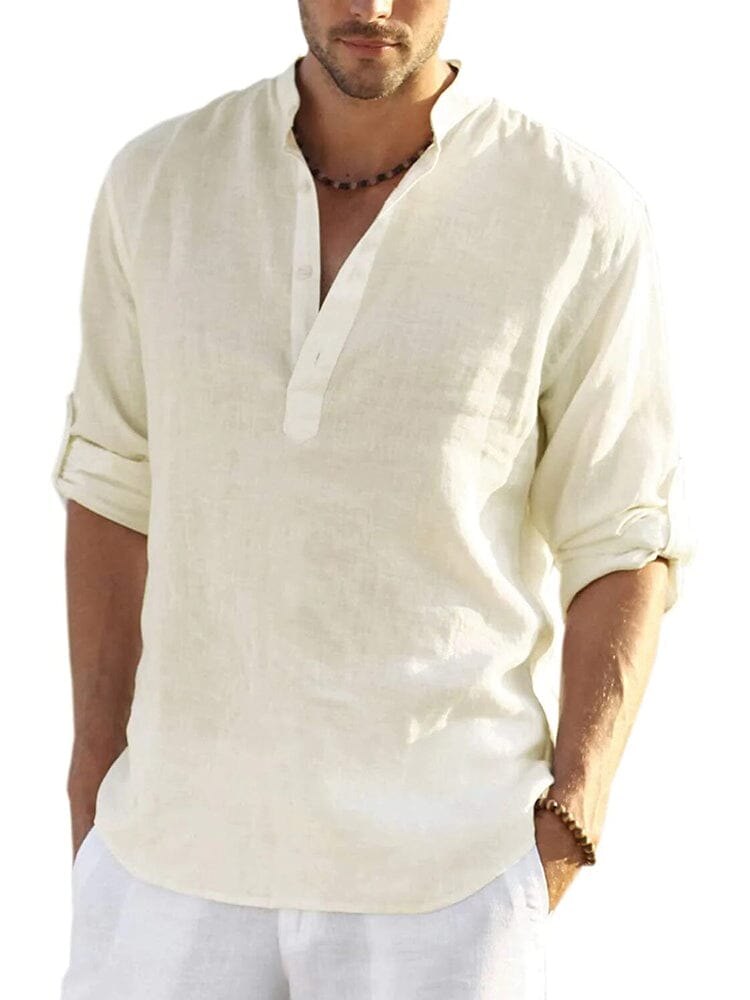 Chemise Homme Col Ouvert, Style Estival Décontracté pour les Vacances