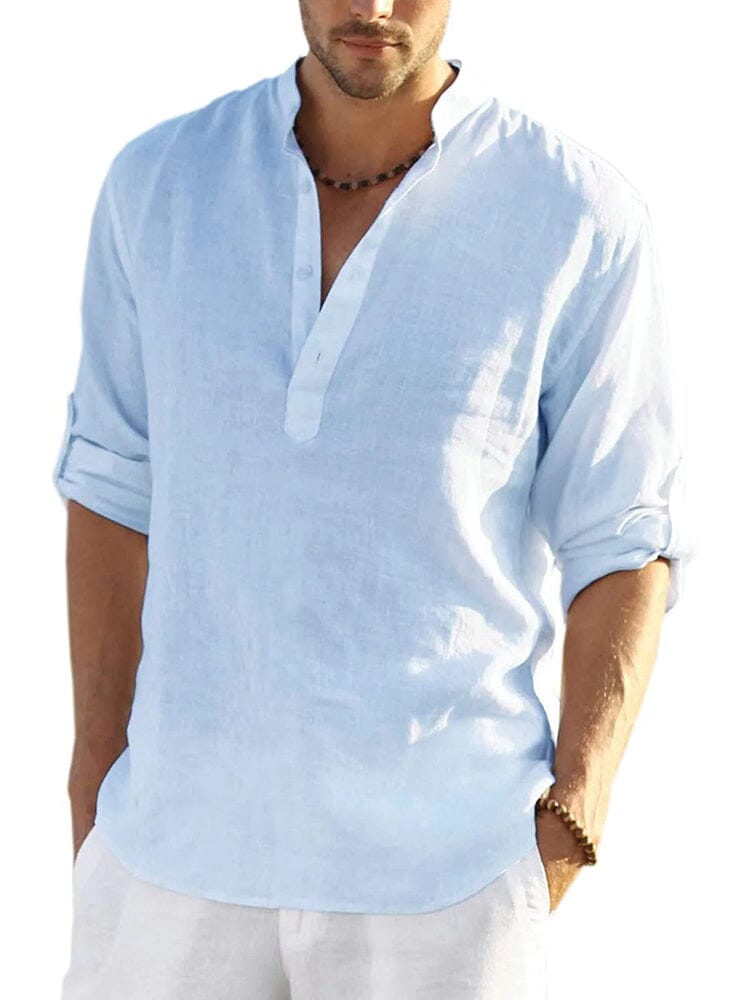 Chemise Homme Col Ouvert, Style Estival Décontracté pour les Vacances