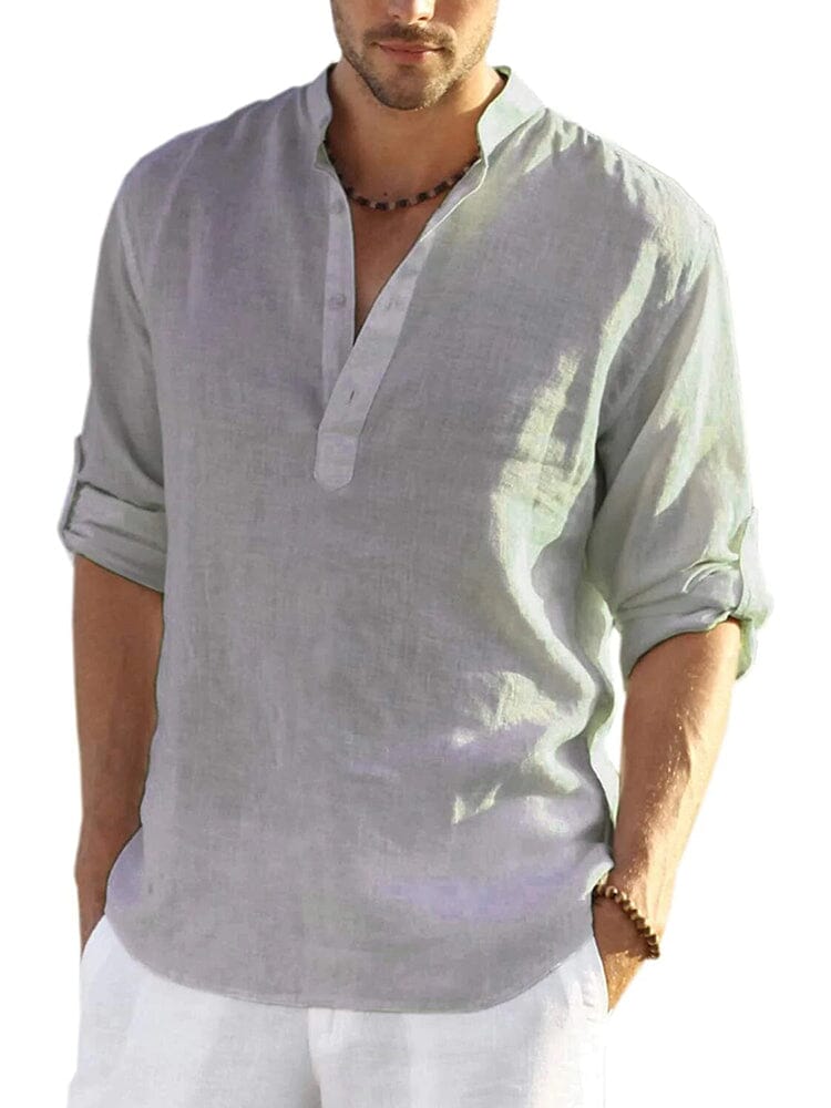 Chemise Homme Col Ouvert, Style Estival Décontracté pour les Vacances