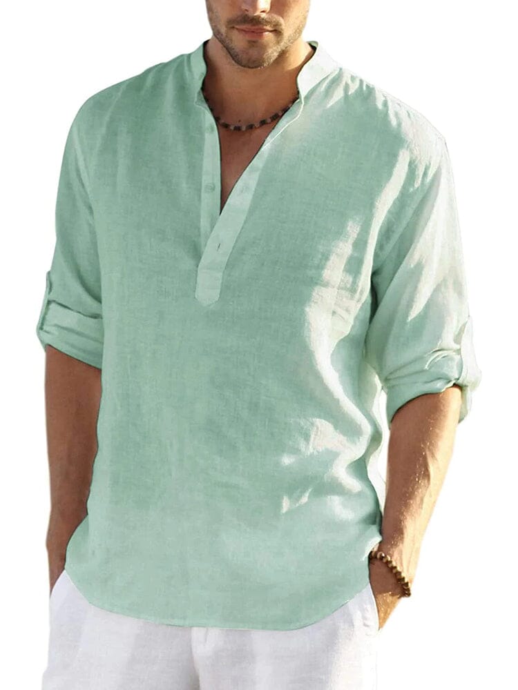 Chemise Homme Col Ouvert, Style Estival Décontracté pour les Vacances