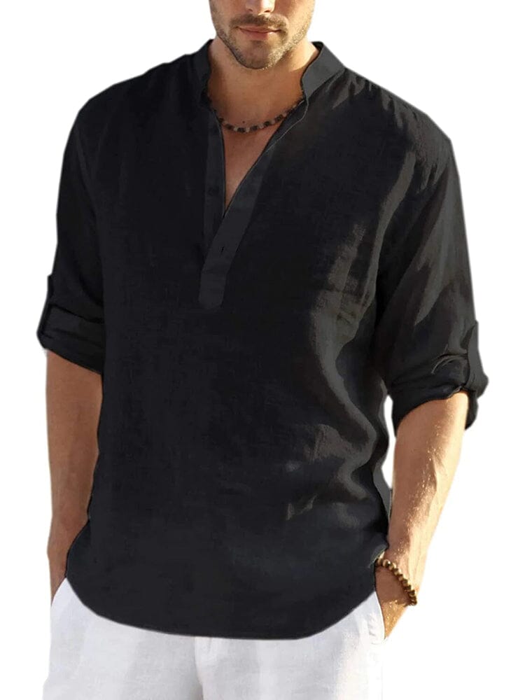 Chemise Homme Col Ouvert, Style Estival Décontracté pour les Vacances