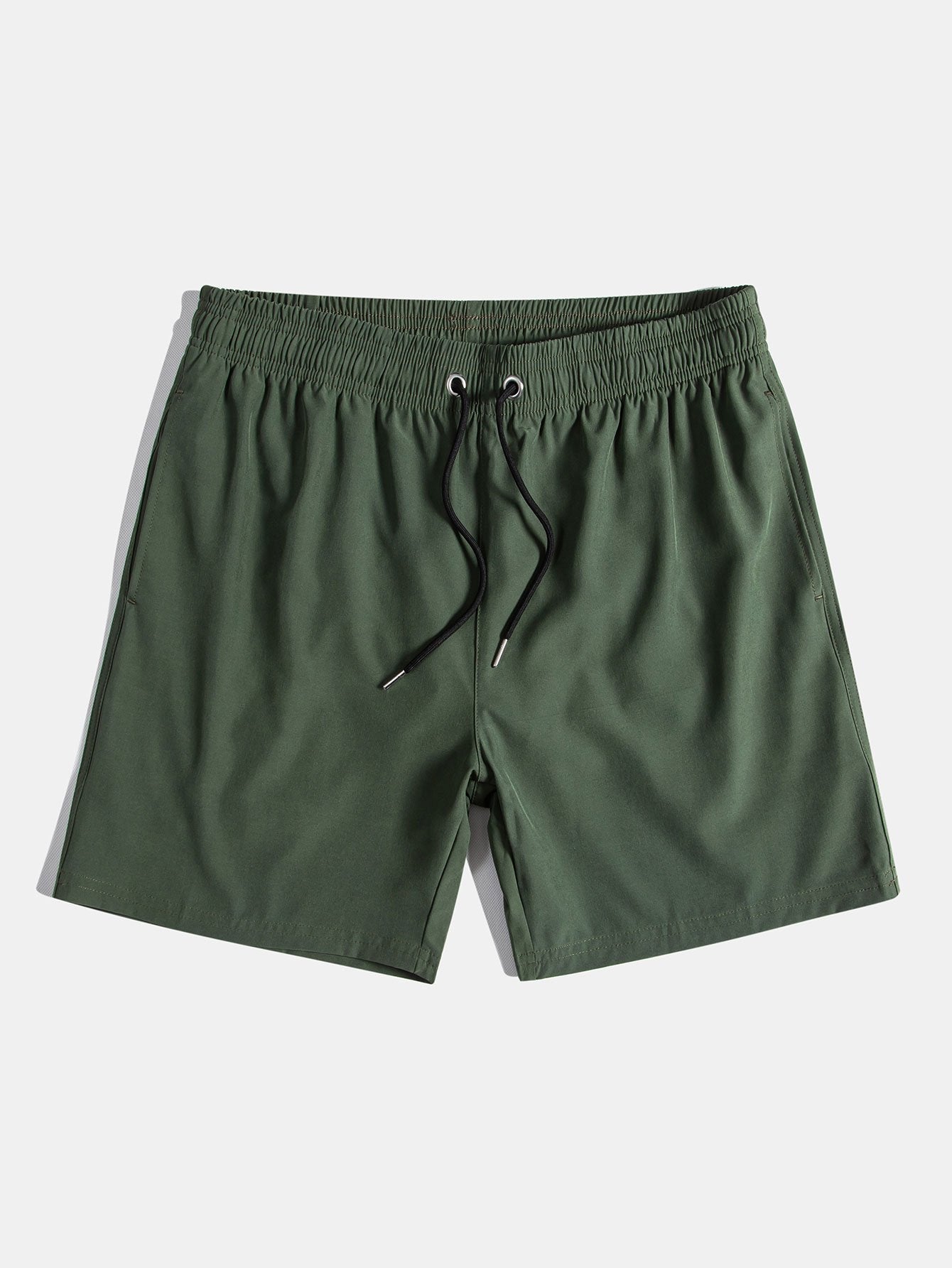 Imprimé palmiers chemise et short de bain à cordon de serrage deux ensembles