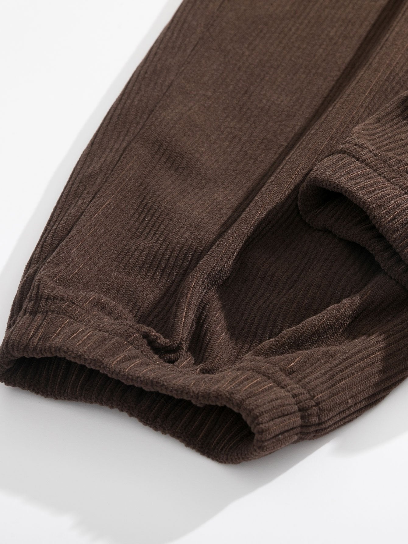 Pantalon de survêtement en velours côtelé avec cordon de serrage pour homme