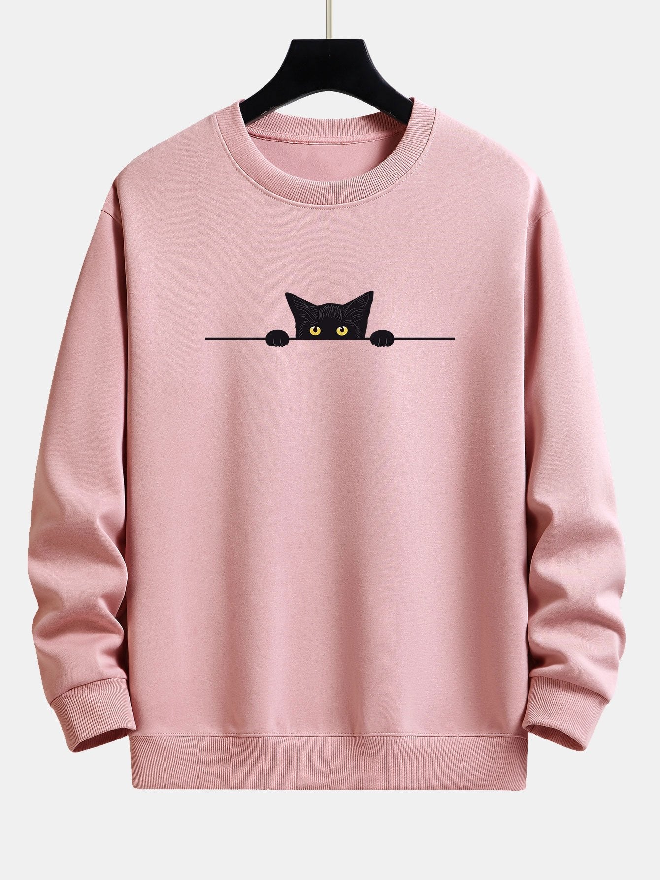 Pulls décontractés à imprimé chat graphique – Pulls pour homme