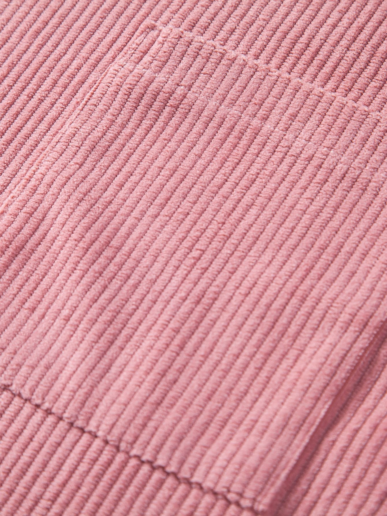 T-shirt oversize en velours côtelé avec poche – Coupe décontractée