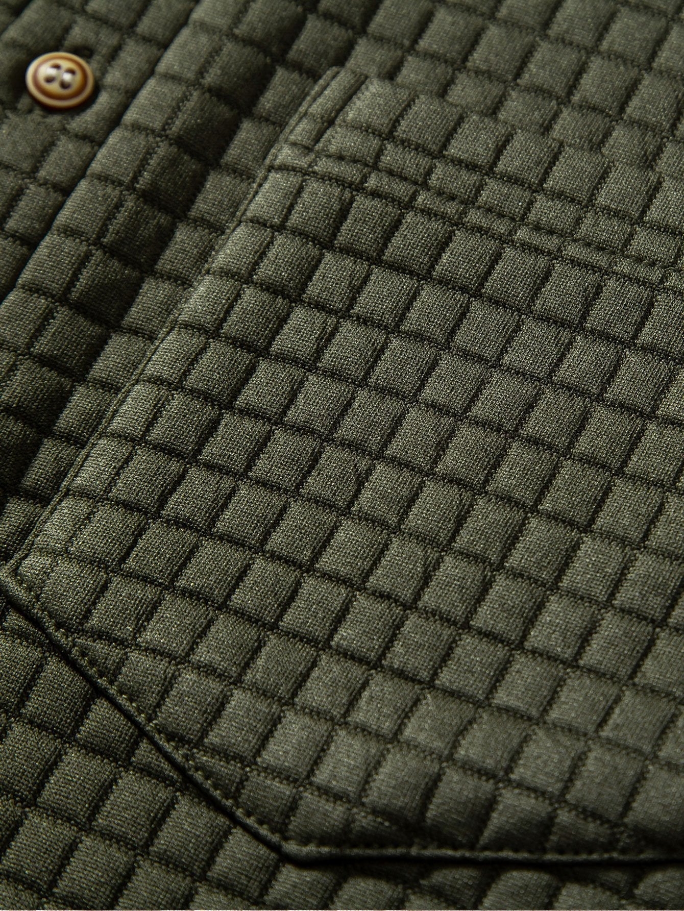 Polo en maille gaufrée avec poches – Tenue décontractée pour homme
