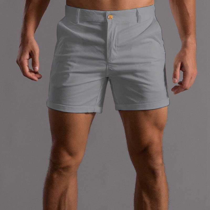 Shorts courts élégants avec style chino pour hommes et confort chic