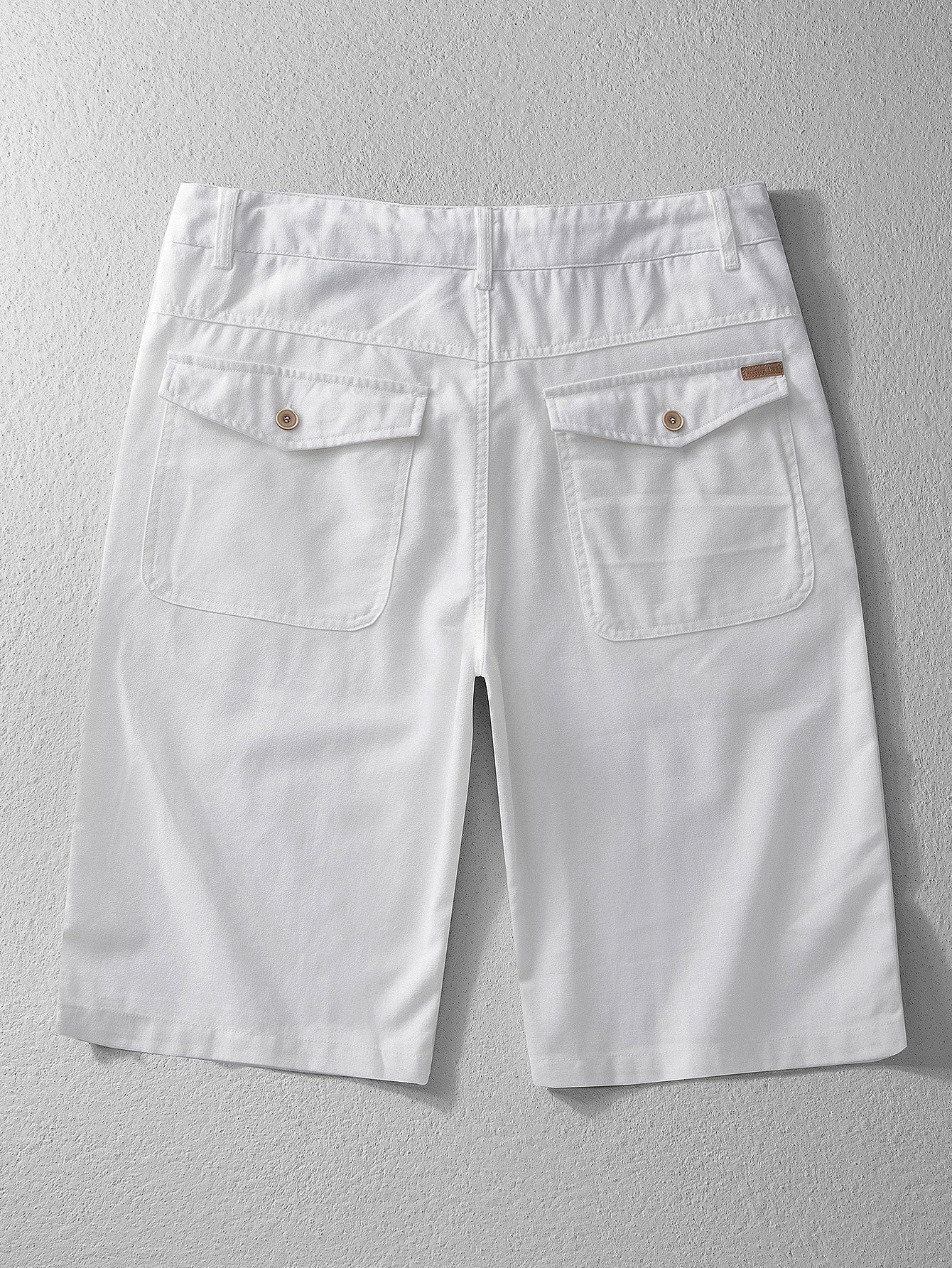 Short bermuda ajusté en mélange lin-coton – Tenue de ville homme