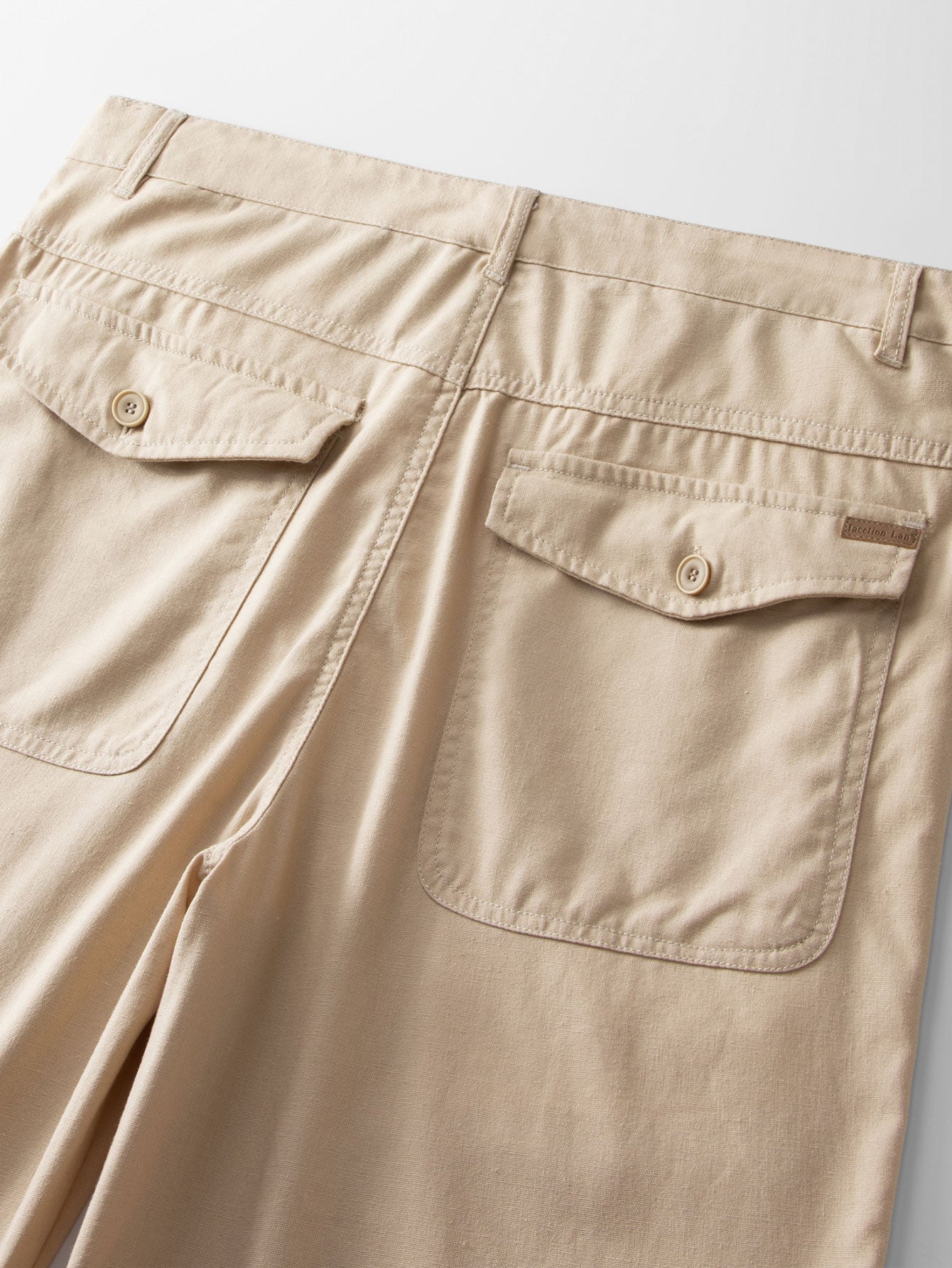 Short bermuda ajusté en mélange lin-coton – Tenue de ville homme