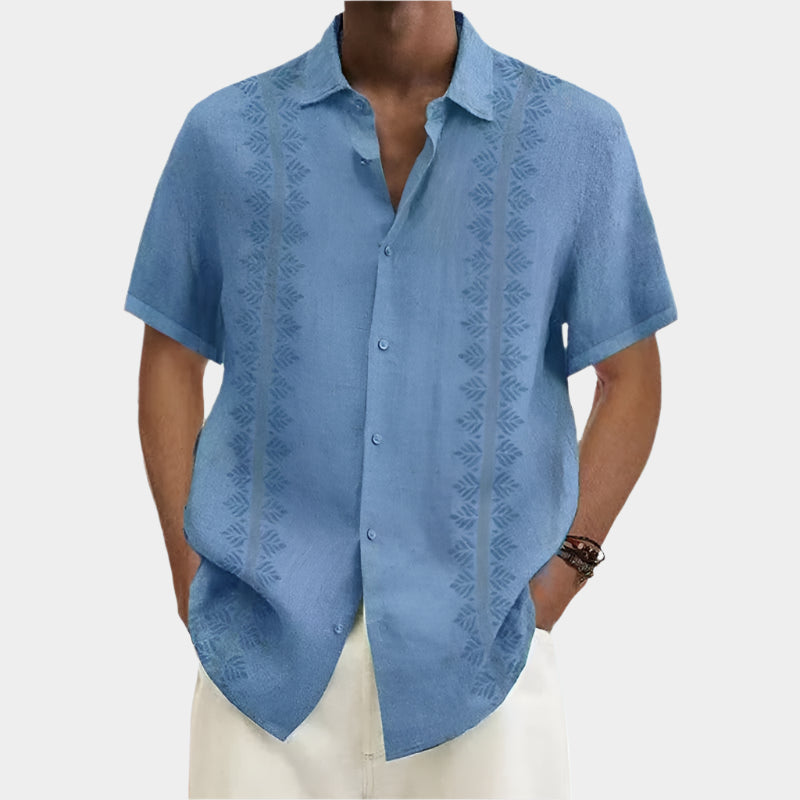 Chemise boutonnée en lin de qualité supérieure – Confort et fraîcheur pour l'été