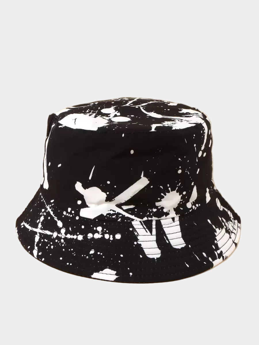 Chapeaux bobs teinture en cravate éclaboussures d'encre - Protection solaire légère
