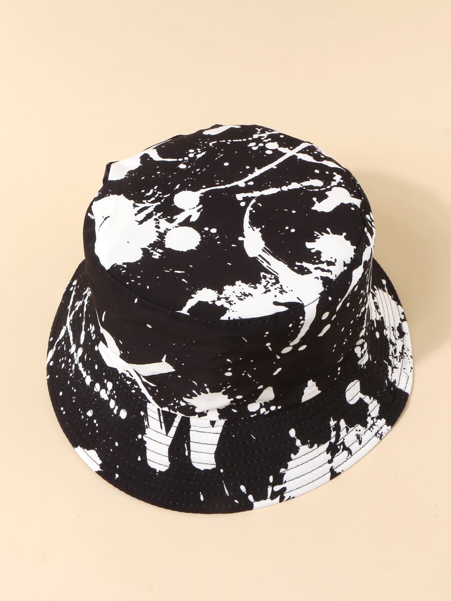 Chapeaux bobs teinture en cravate éclaboussures d'encre - Protection solaire légère