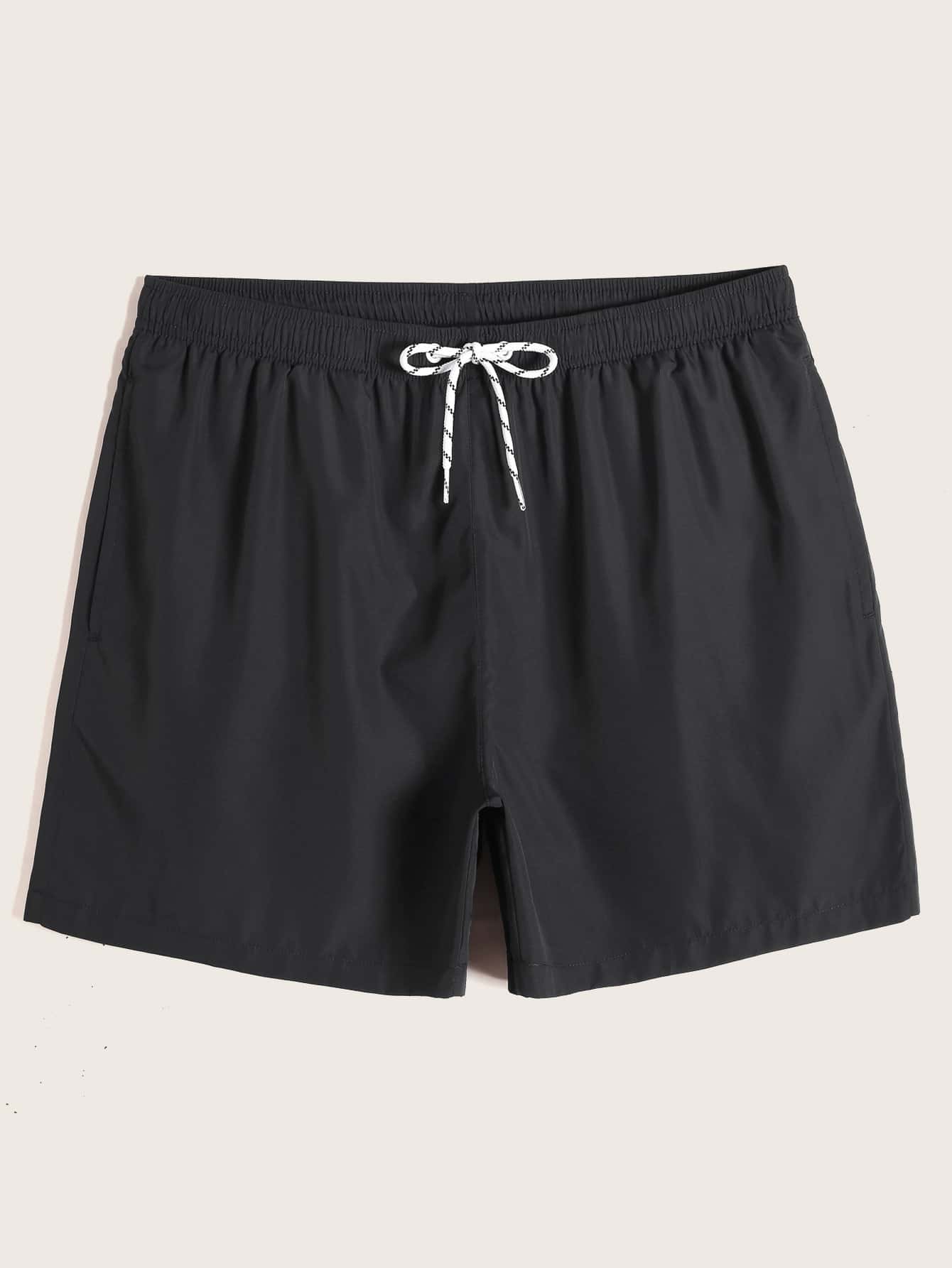 Short court décontracté de style plage avec cordon de serrage pour homme