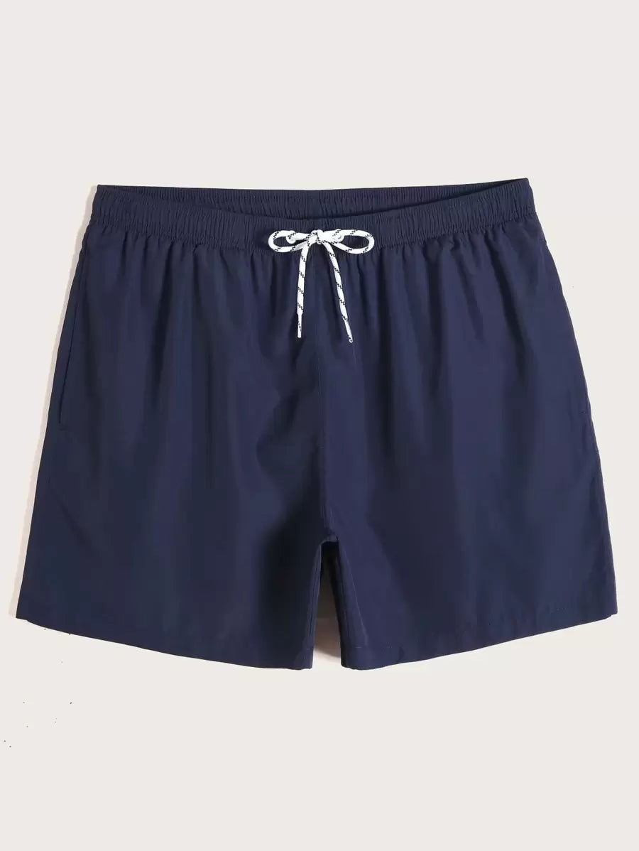 Short court décontracté de style plage avec cordon de serrage pour homme
