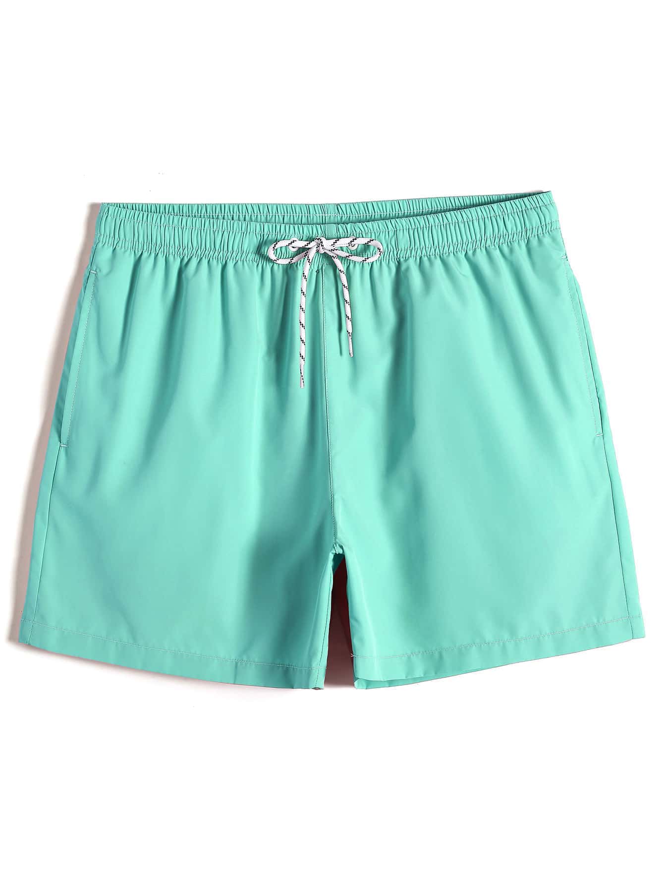 Short court décontracté de style plage avec cordon de serrage pour homme