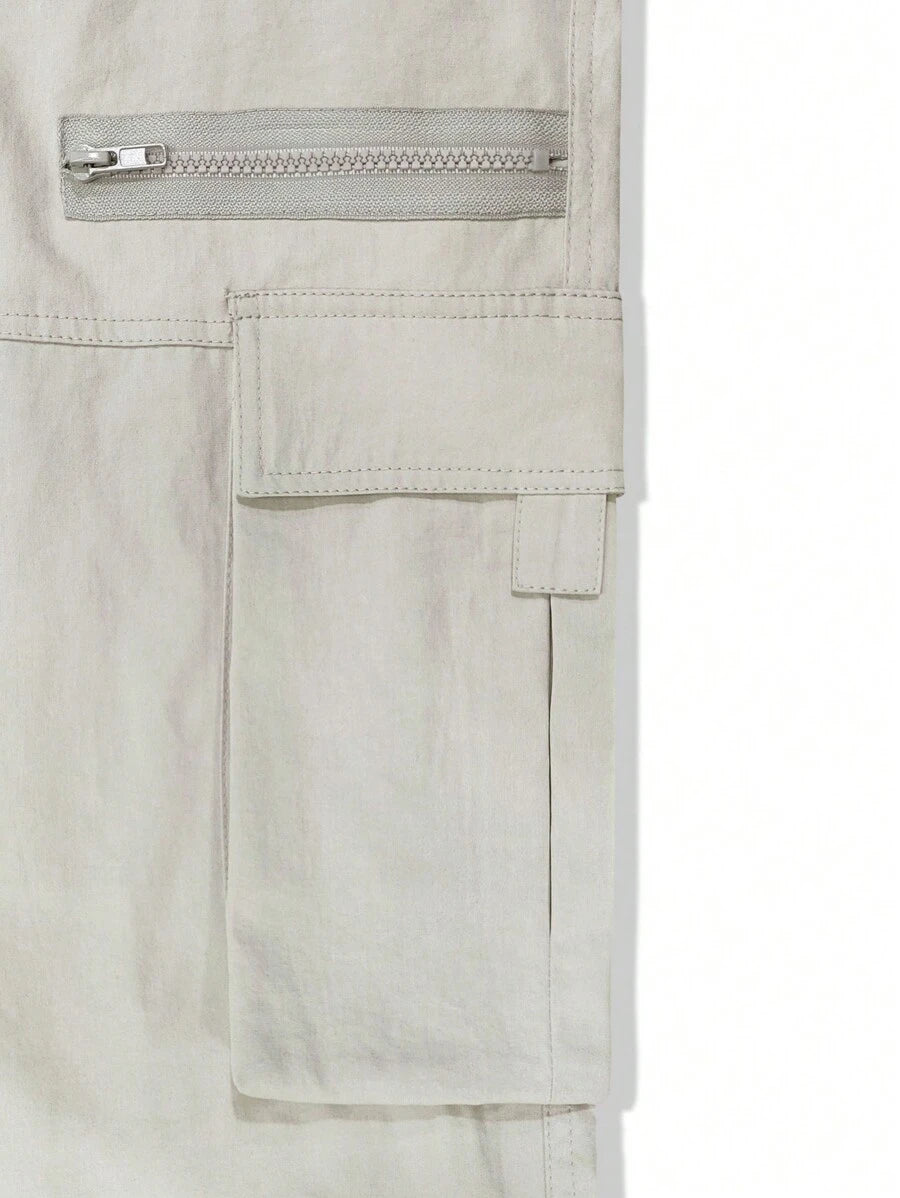 Pantalon cargo homme coupe ample avec poches rabat style décontracté