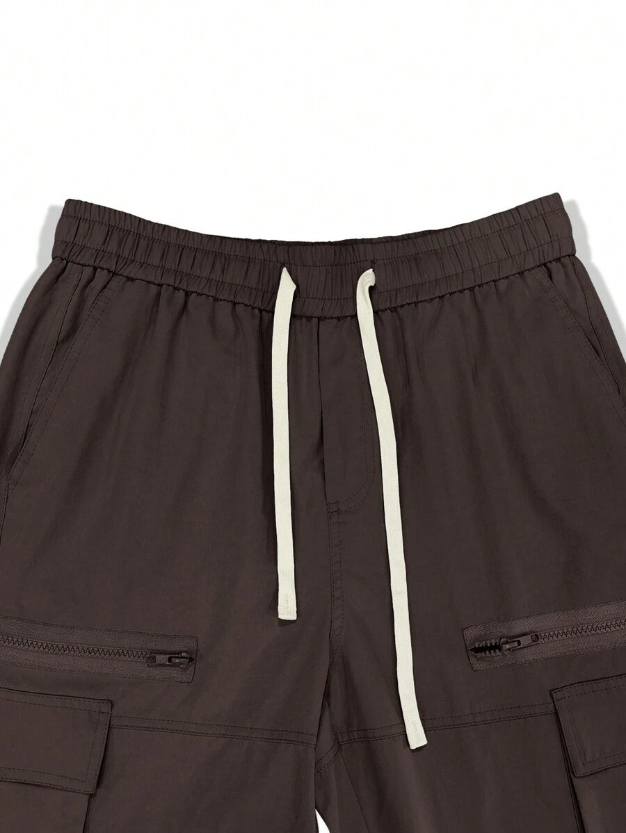Pantalon cargo homme coupe ample avec poches rabat style décontracté