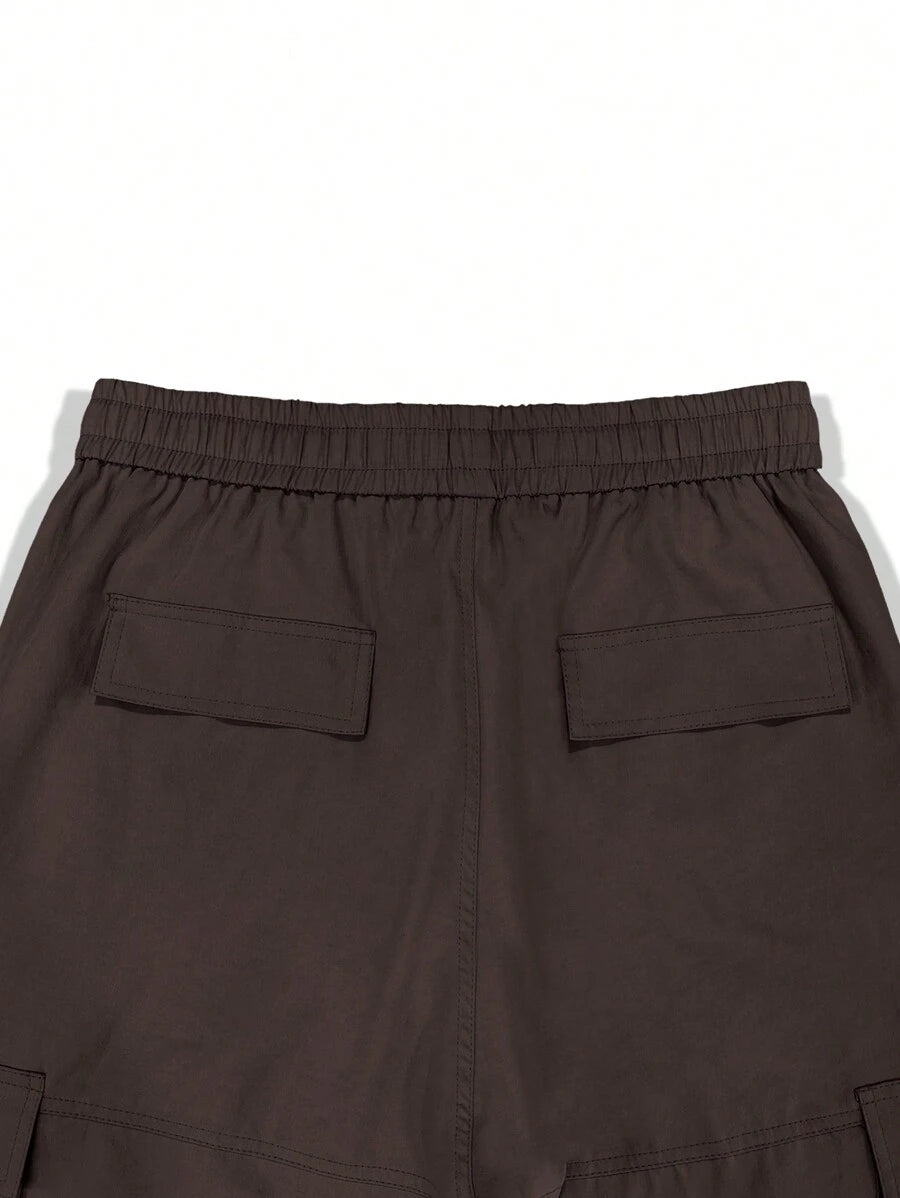 Pantalon cargo homme coupe ample avec poches rabat style décontracté
