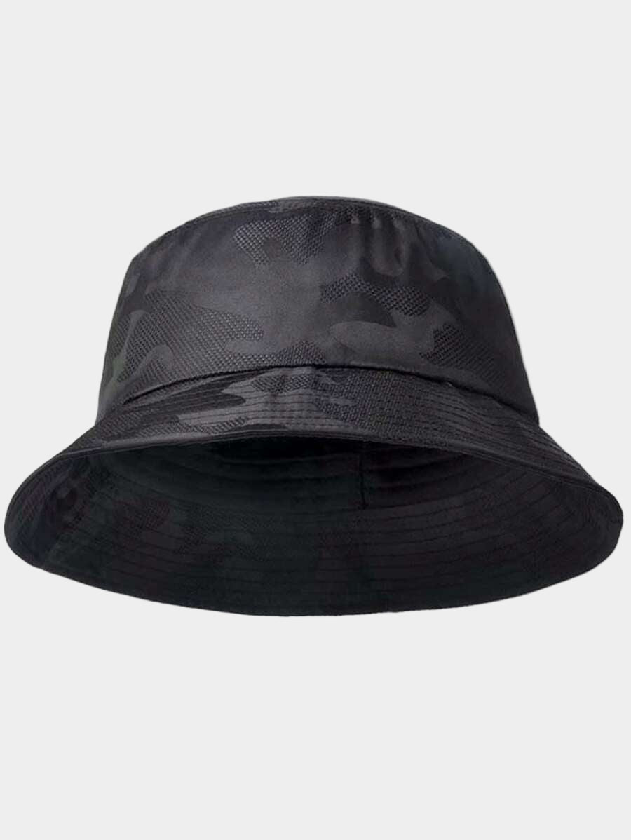 Chapeaux bobs camouflage noir avec protection solaire – Essentia pour homme
