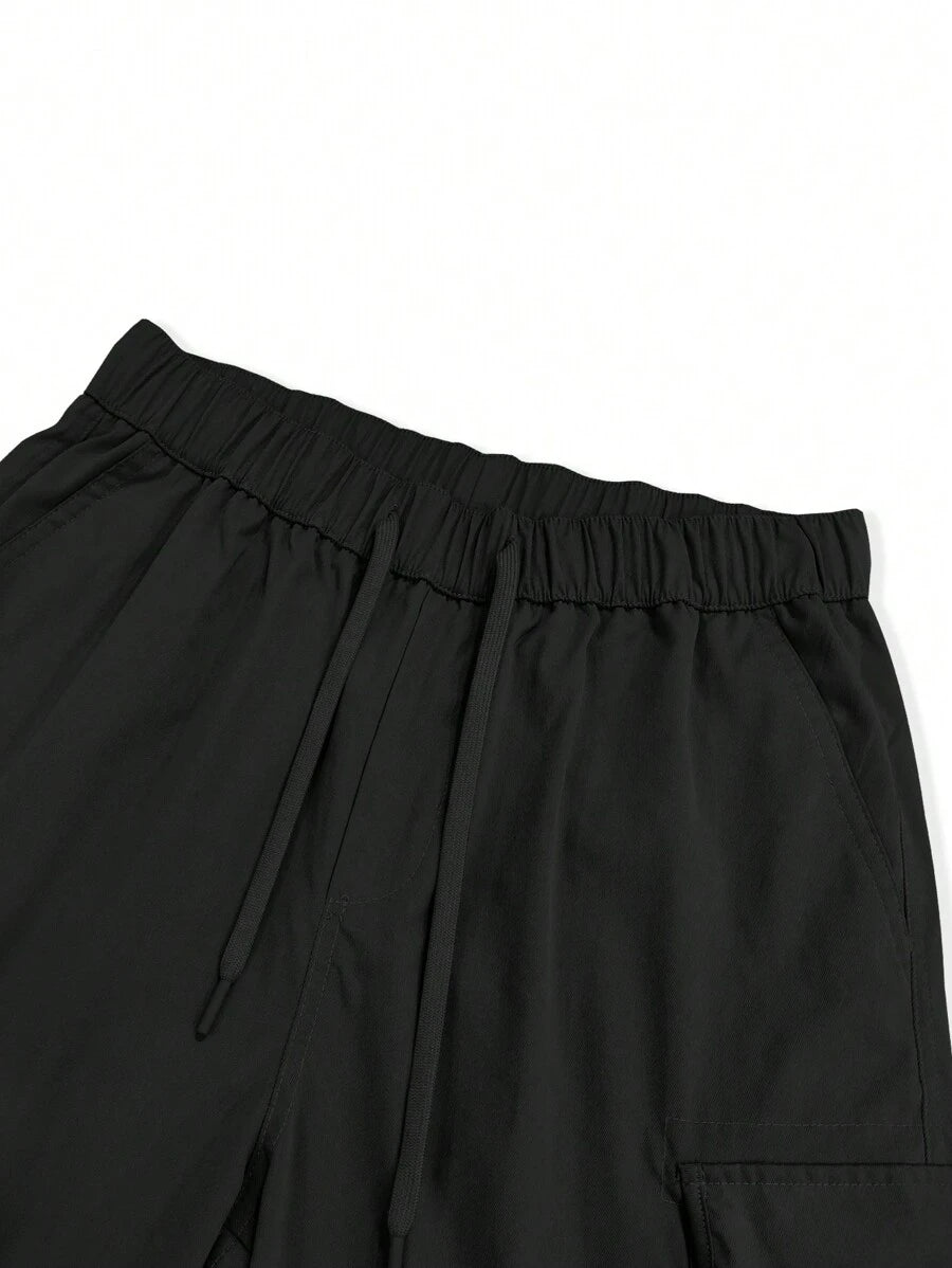 Short cargo ample avec poches latérales à rabat – Style extérieur pour homme