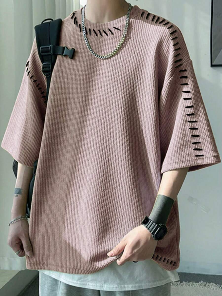 Chemises au crochet modernes et surdimensionnées pour hommes - style décontracté d'été