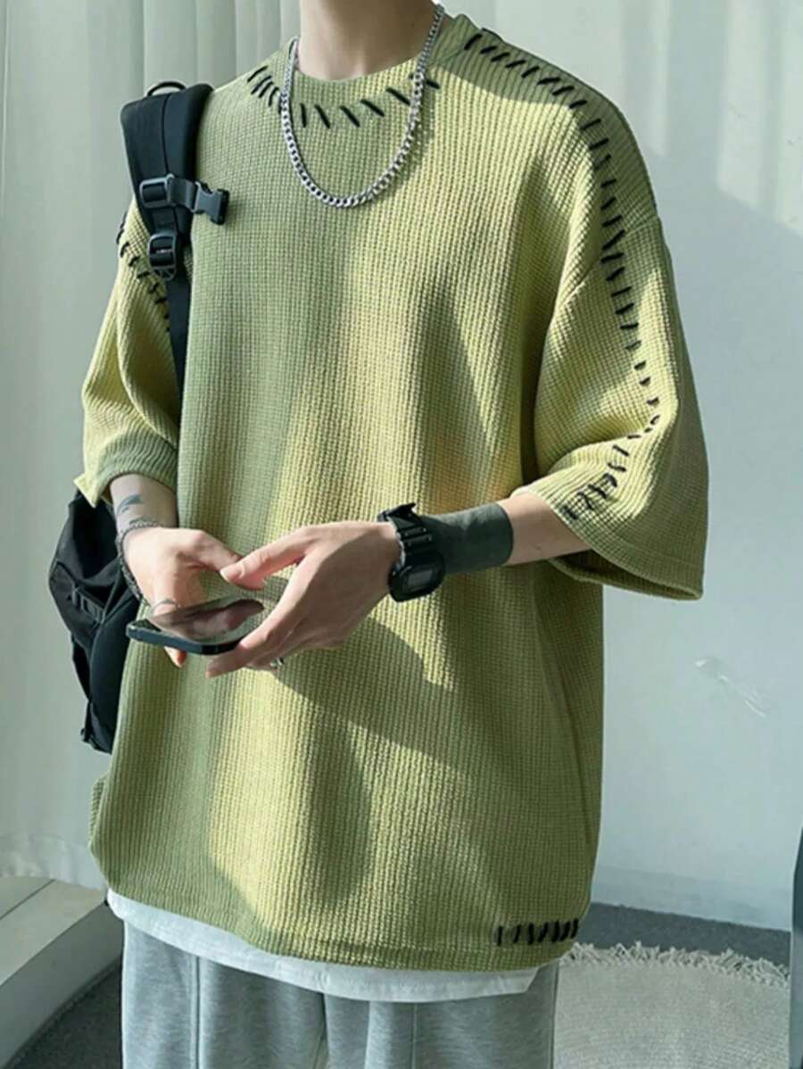 Chemises au crochet modernes et surdimensionnées pour hommes - style décontracté d'été