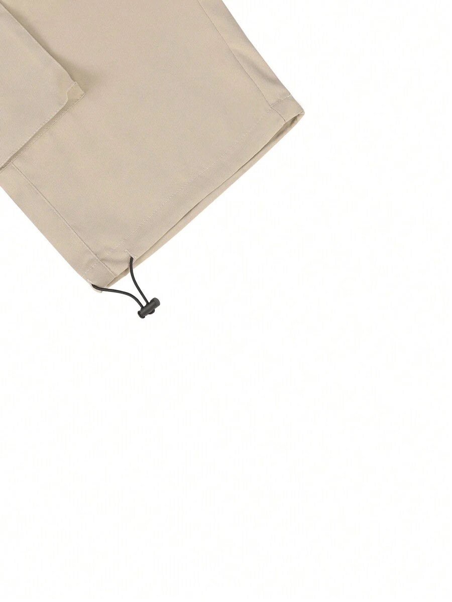 Short cargo décontracté à cordon de serrage pour homme – Utilitaire multi-poches
