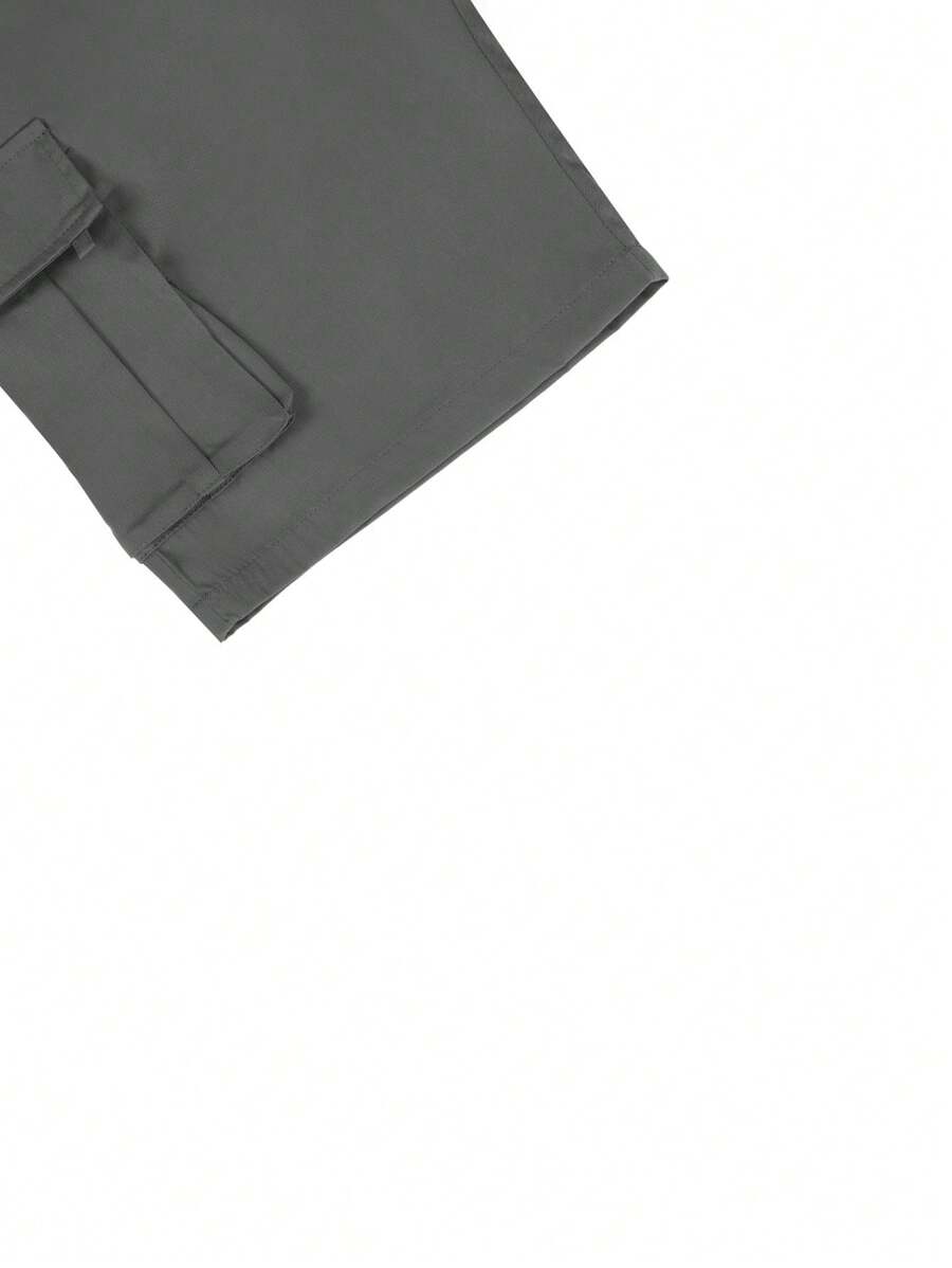 Shorts cargo pour hommes avec taille à cordon de serrage et poches latérales