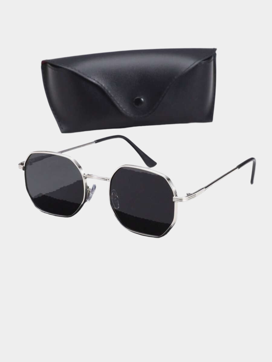 Lunettes de soleil géométriques tendance au design luxueux classique