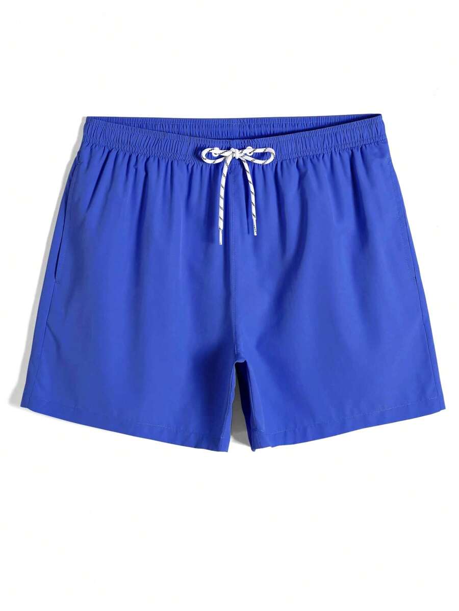 Short court décontracté de style plage avec cordon de serrage pour homme