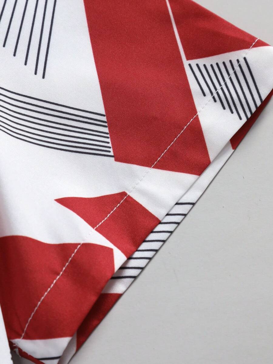 Deux ensembles pièces imprimé graphique moderne pour homme - vêtements d'été