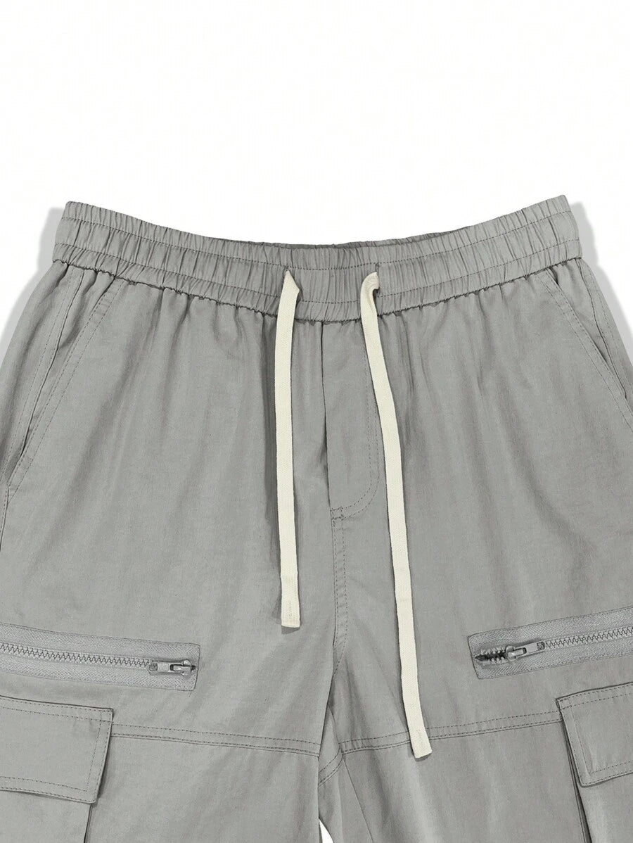 Pantalon cargo homme coupe ample avec poches rabat style décontracté