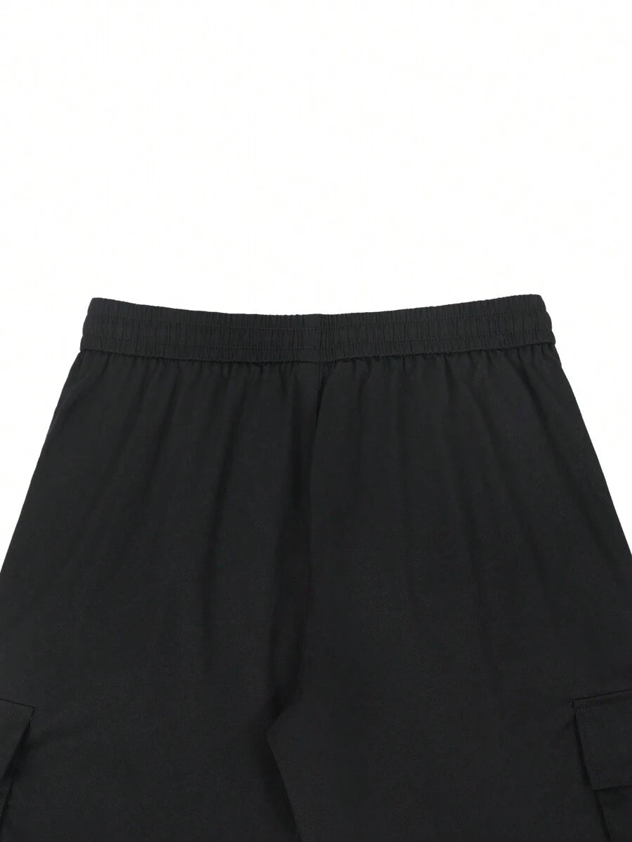 Short cargo décontracté à cordon de serrage pour homme – Utilitaire multi-poches