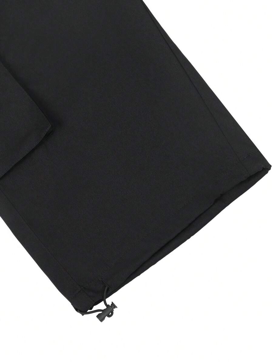 Short cargo décontracté à cordon de serrage pour homme – Utilitaire multi-poches