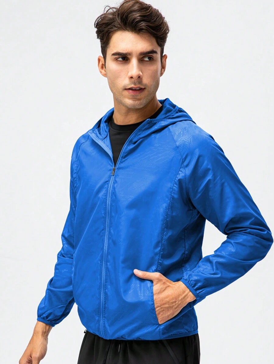 Veste coupe-vent décontractée, résistante à l'eau et à séchage rapide