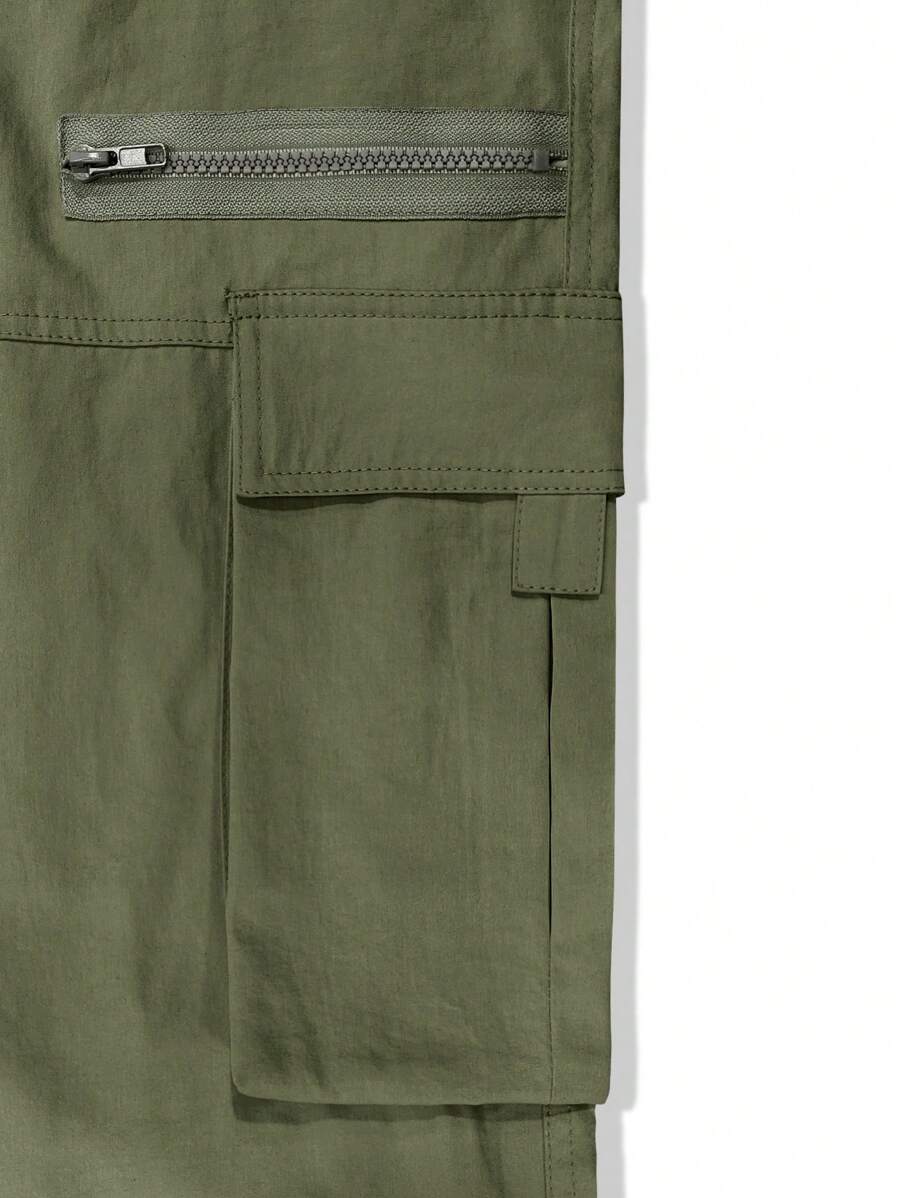 Pantalon cargo homme coupe ample avec poches rabat style décontracté
