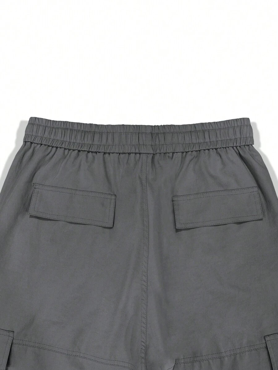 Pantalon cargo homme coupe ample avec poches rabat style décontracté