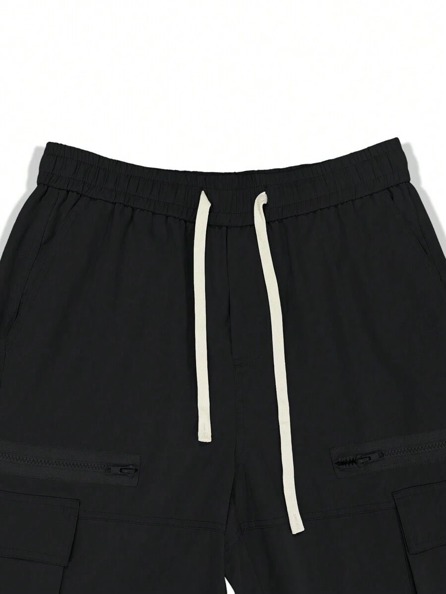 Pantalon cargo homme coupe ample avec poches rabat style décontracté