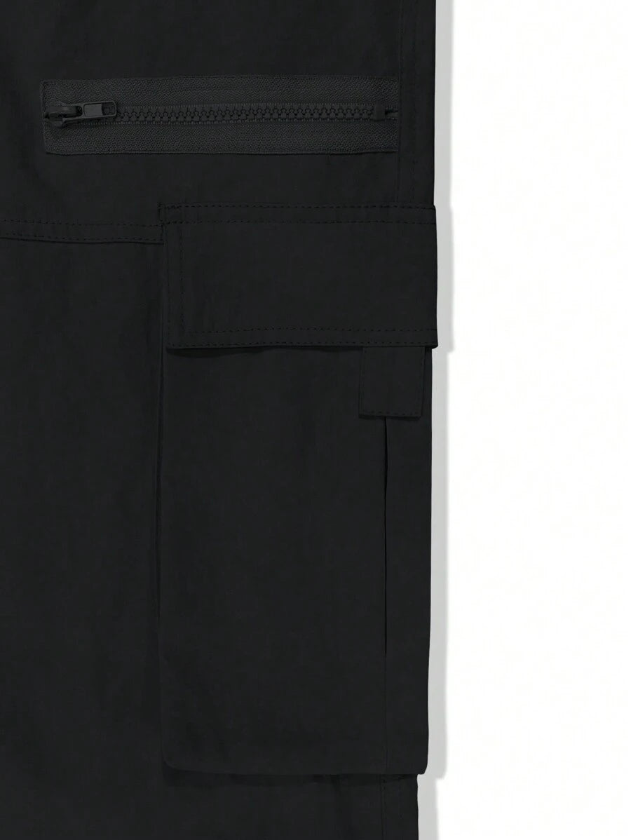 Pantalon cargo homme coupe ample avec poches rabat style décontracté