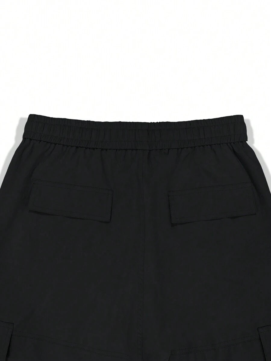 Pantalon cargo homme coupe ample avec poches rabat style décontracté