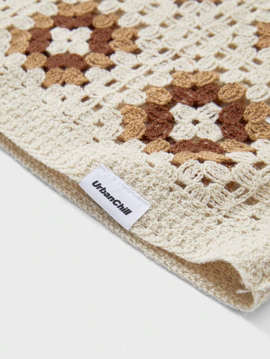 Chemises au crochet tendance homme col cubain été style vintage