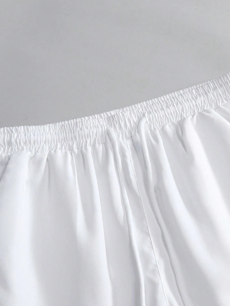 Tenue d'été décontractée à rayures deux ensembles pour hommes