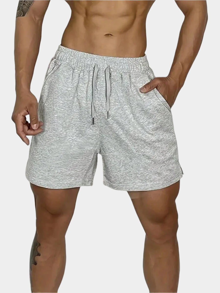 Shorts de sport minimalistes avec taille élastique et cordon ajustable