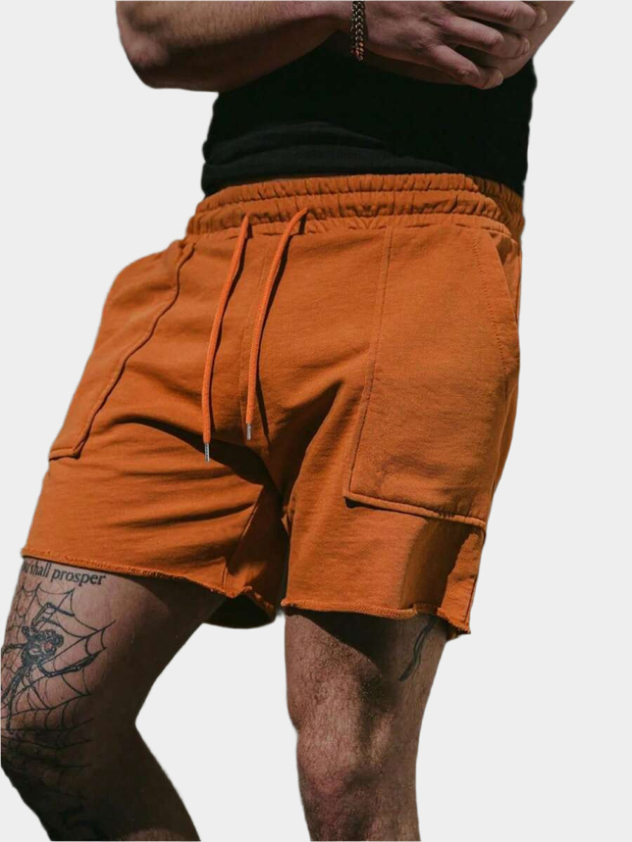 Short de sport pour homme avec cordon de serrage et poches pratiques