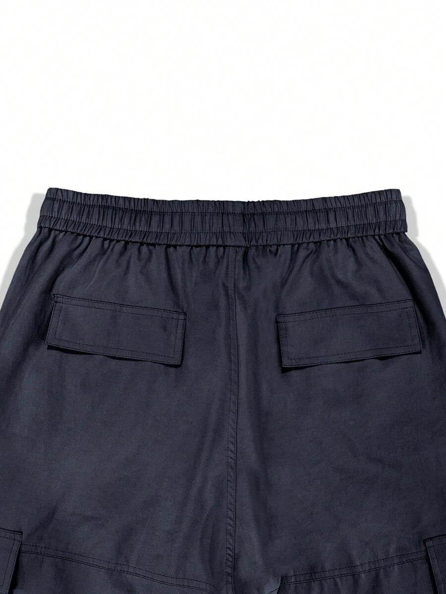 Pantalon cargo homme coupe ample avec poches rabat style décontracté