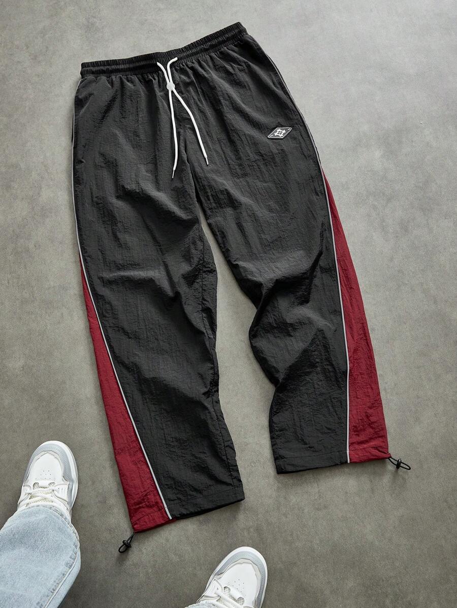 Pantalon de survêtement à séchage rapide et blocs de couleurs pour hommes