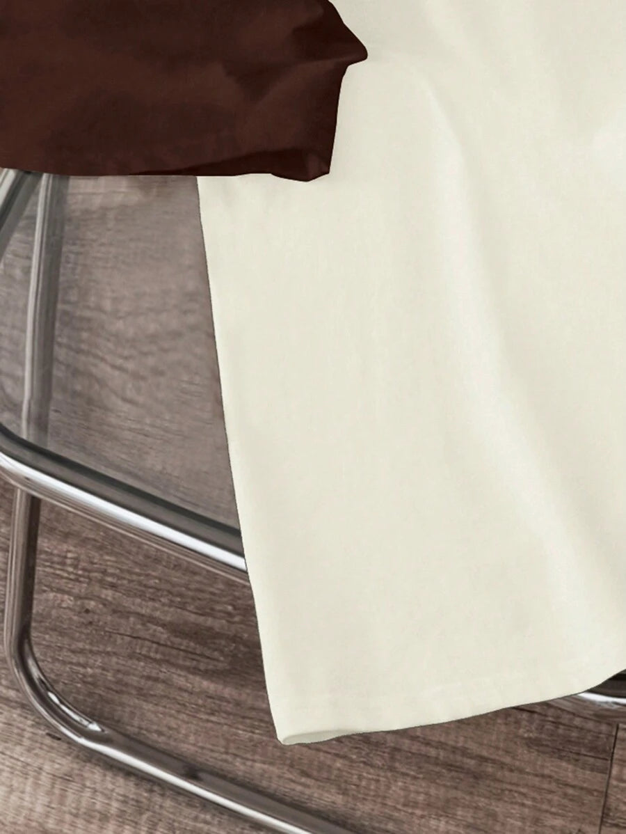 Chemise à col rond manches raglan casual style sport tendance