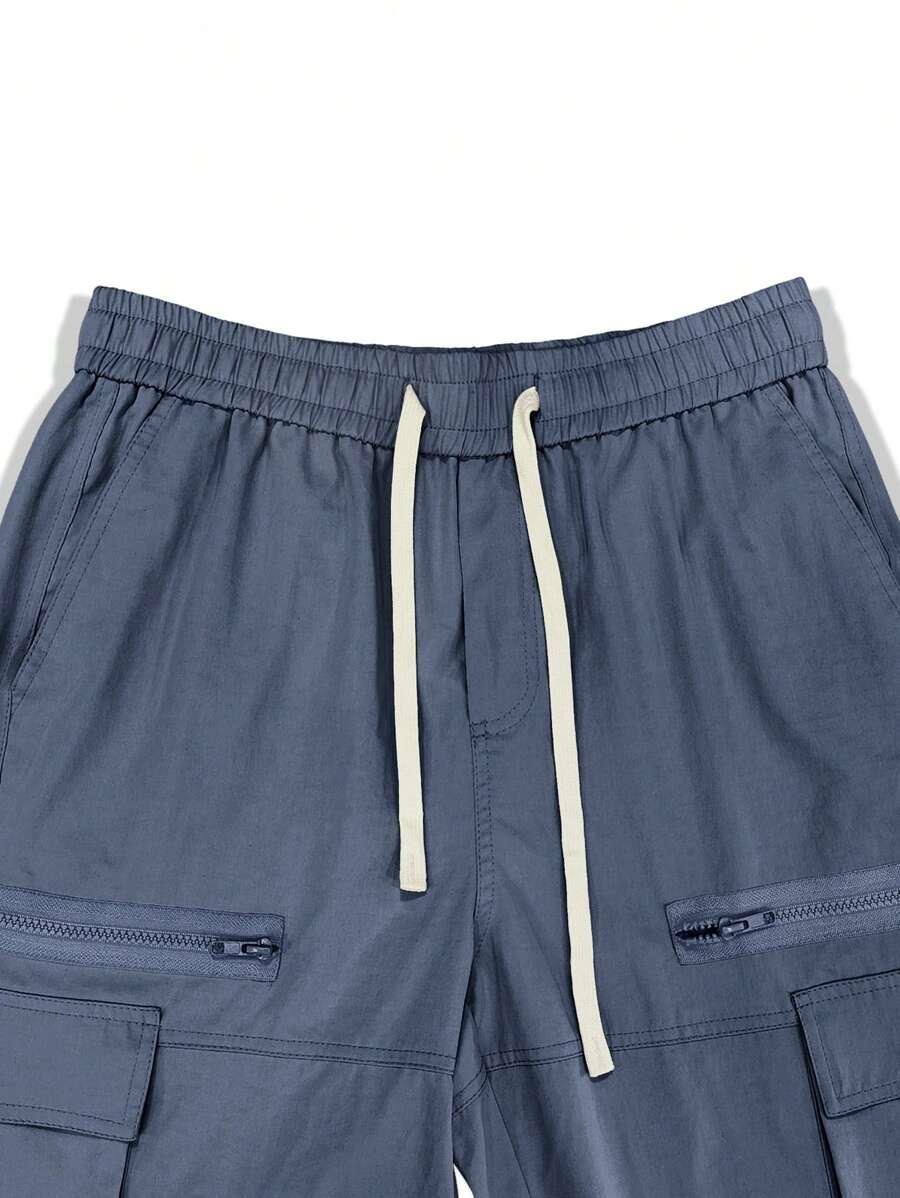Pantalon cargo homme coupe ample avec poches rabat style décontracté