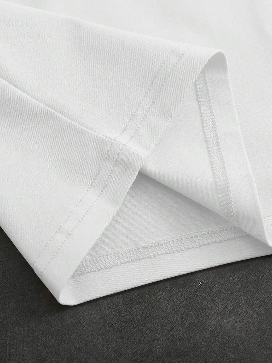 Polo à manches courtes imprimé numérique pour homme, style sport décontracté
